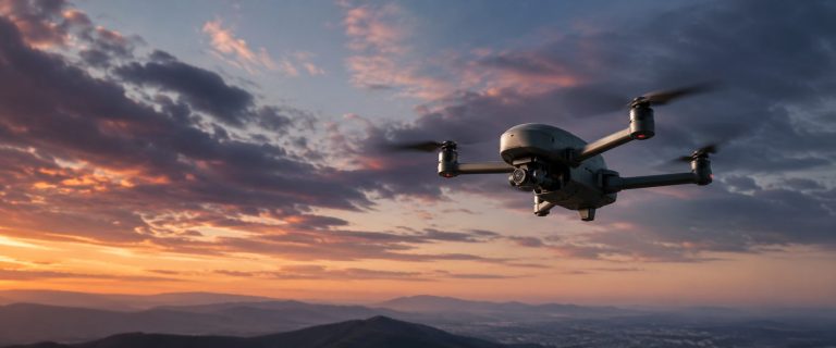 Drone. Illustration générée par intelligence artificielle (ChatGPT/DALL-E, 2026).